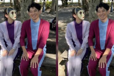 新着- 吉岡里帆、永山瑛太のバースデーを仮面でお祝い『時をかけるな恋人たち』