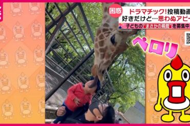 【投稿動画】大好きなキリンが顔を…『every.特集』