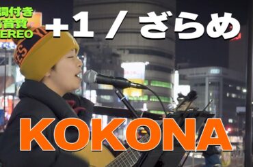 【歌詞付/高音質】15歳のSSWも大好きな曲！ KOKONA『+1 / ざらめ』🎧推奨｜新宿路上ライブ