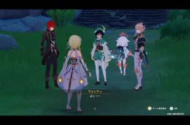 23 #原神 序章第3幕「龍と自由の歌」風龍廃墟で風域を利用しながら高塔へ、1つ目の「導光装置」を起動させる  #genshin #PS5 #ANDYGAME