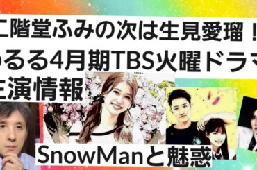 二階堂ふみの次は生見愛瑠！めるる4月期TBS火曜ドラマ主演情報SnowManと魅惑