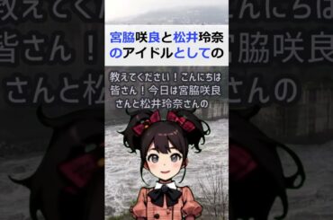 宮脇咲良と松井玲奈のアイドルとしての学習能力を比較！あなたの意見を教え… #shorts 201