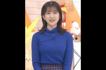 ブルーのニットが眩しい新人アナ•原田葵！　#アナウンサー