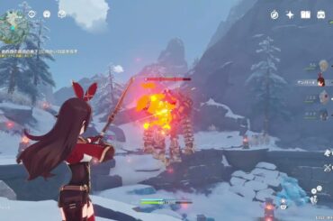 22 #原神【自由探索】世界任務：雪に覆われた国、 雪山迷走 ジョエルの父を探す #ドラゴンスパイン #genshin #PS5 #ANDYGAME