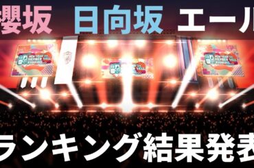 【ユニエア】櫻坂46・日向坂46（ニューイヤー）：メンバーエールランキング（結果発表）【ユニゾンエアー】