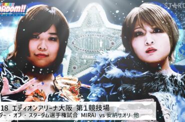 【プレミア公開】11.18大阪 ハイスピード王座戦 星来芽依 vs 花園桃花/ワンダー王座戦 MIRAI vs 安納サオリ 『We are STARDOM!!』#209【STARDOM】