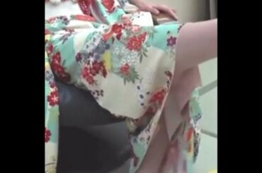 振袖の裾が乱れ､足ツボマッサージに悶絶する山形純菜！　#アナウンサー