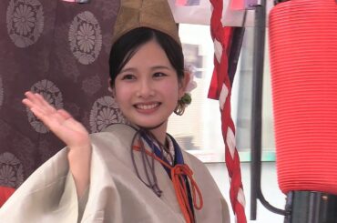 今宮戎神社のかわいい福娘さん  (十日戎の恵駕行列)  2024.1.10  大阪ミナミ