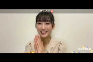 2024年1月8日、成人の日の信濃宙花さんのSR切抜き動画(アイドルとして成人の日のイベントに参加することは夢でした。皆さんと一緒に夢を叶えることができて嬉しい)