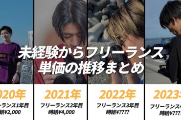 【映像制作】未経験からフリーランスになった自分の時給単価の推移をまとめました