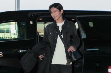 Snow Man目黒蓮「FENDI」コレクション参加のためミラノへ出発、遊び心あふれる空港コーデ披露