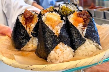Amazing Onigiri Rice Balls Restaurants Collection | Japanese Street Food