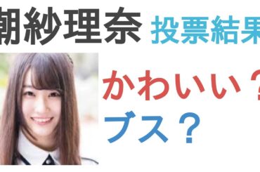 潮紗理奈はかわいい？ブス？【投票結果】