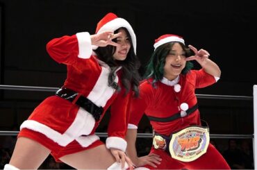 【スターダム】クリスマスイブに葉月＆飯田沙耶サンタクロースが登場！-12.24後楽園ホール大会-【STARDOM】