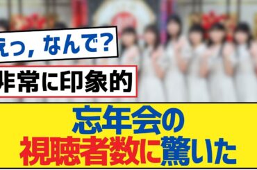 【乃木坂46】忘年会の視聴者数に驚いた【乃木坂46・岩本蓮加・乃木坂工事中・乃木坂配信中】