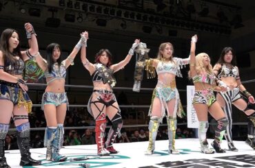 【スターダム】クイーンズクエストの全メンバーが勢揃い！因縁の大江戸隊と激突！-12.24後楽園ホール大会-【STARDOM】