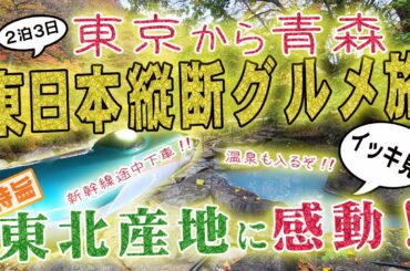 【東日本縦断グルメ旅】東北各地の名産グルメを堪能する2泊3日の贅沢旅行イッキ見スペシャル