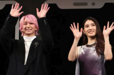 Snow Man佐久間大介と土屋太鳳が映画「マッチング」完成披露試写会に出席