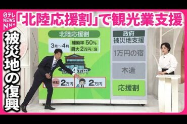 【被災地の復興】政府が支援策  1泊最大2万円 ｢北陸応援割｣で観光業支援も