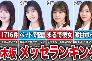 【1位はあの5期生】2023年 乃木坂メンバーのメッセージ投稿数ランキングTOP15