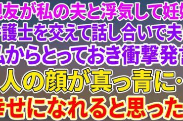 【スカッとする話】夫が私の親友と浮気…現在、妊娠3ヶ月…弁護士交えて話し合いになり、ふんぞり返る夫に私からとっておきの衝撃発言！→2人の顔が真っ青にｗボコボコにしてやったｗ【総集編】