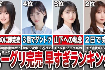 【1位は山下超え】デビューからミーグリ完売までが早すぎた乃木坂メンバーランキングTOP10