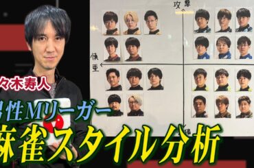 佐々木寿人プロが男性Mリーガーの麻雀スタイルを徹底分析!【麻雀遊戯グラフ】