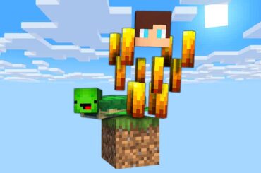 MOBとして１ブロックの世界を本気でクリアしようとした結果！？【まいくら・マインクラフト】