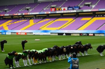 【試合後】タイムアップ直後から、ゴール裏サポに挨拶する選手たち⚽⚽ 2024.01.20 #皇后杯 準決勝 第1試合 #INAC神戸レオネッサ vs #ちふれasエルフェン埼玉 戦