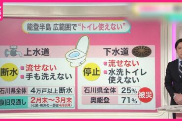 【能登半島地震】発生から1か月  “トイレ”なお深刻  奥能登「71％」で下水道流せず【#みんなのギモン】