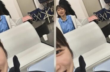 新着- 川栄李奈『となりのナースエイド』撮影現場で“奇声”響かせる？ドアップのオフショットが面白可愛い！