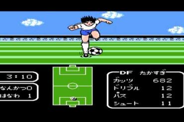 ファミコン　キャプテン翼1【経験値引き継ぎ】【日本代表】石崎と修哲トリオと森崎と早田と新田の強化！（南葛）岩見、長野、小田、中里をレベルアップ！【PART4】～必殺技、さのとのコンビプレイはⅡから～