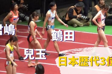 決勝 NCH 女子60m 日本室内陸上2024