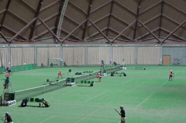 2021年IH テニス 女子ダブルス3回戦 五十嵐唯愛・小畑莉音 四日市商(三重) vs 中島玲亜・同前華伶来 岡山学芸館(岡)山) やまびこコート6