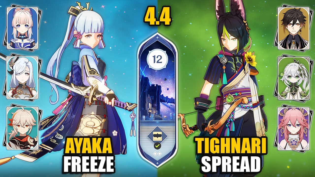 F2P C0 Ayaka Freeze & C0 Tighari Spread Team | Spiral Abyss 4.4 Floor 12 9 Stars | Genshin Impact F2P C0 Ayaka Freeze & C0 Tighari Spread Team | Spiral Abyss 4.4 Floor 12 9 Stars | Genshin Impact