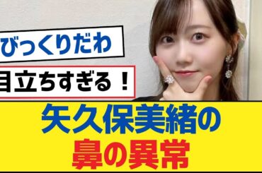 【乃木坂46】矢久保美緒の鼻の異常【乃木坂工事中・乃木坂46・乃木坂配信中】