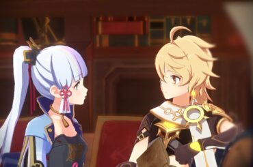 Ayaka wants to rest on Aether's shoulder