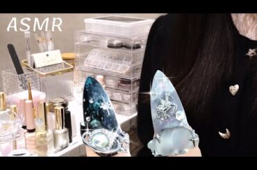 【ASMR】ネイル拡張して星空＆青空ネイルロールプレイ✨