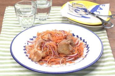 【3分クッキング公式】グリルチキンとにんじんのマリネ