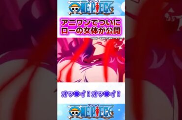 アニメワンピースでついに公開されたトラファルガーローの女体化に対するネットの反応集 #ワンピース #反応集 #shorts