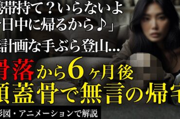 6ヶ月後に頭蓋骨のみ発見。手帳に残された真相は… 2006年 熊倉山遭難事故【地形図とアニメで解説】