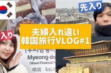 【自由な夫婦】一緒に行かない韓国旅行VLOG#1