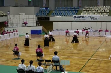 2021年IH なぎなた 演技予選第2コートGブロック 井藤圭都・鈴木唯花 松商学園(長野) vs 橋垣苺佳・高野杏夏 出雲北陵(島根)