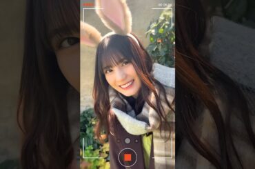 菜緒うさぎ、撫でてみる？🐰#日向坂46 #小坂菜緒 #うさぎ #shorts