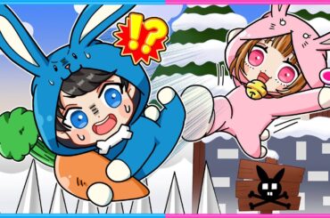 うさぎになって危険な雪山から生き残れ！🐰part2【 スーパーバニーマン 】