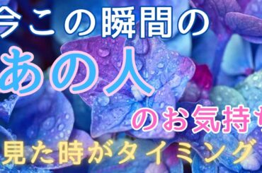 今この瞬間のあの人のお気持ち🩷見た時がタイミング【お相手の心情の変化と動き💓】