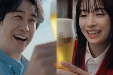 広瀬すず、蕎麦屋で一人飲み　大泉洋は事務所の後輩と乾杯！　サントリー「ザ・プレミアム・モルツ」新CM＆インタビュー
