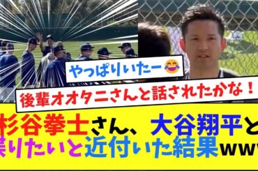 杉谷拳士さん、大谷翔平に声かけたいと近付いた結果www【なんJ反応】