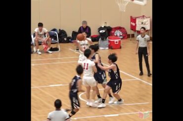 #バスケ 東山 お洒落なノールックパス！佐藤凪 (1年/176cm/No.11)BWBグローバルキャンプ(米国)で瀬川琉久が不在の中、近畿新人大会でチームを牽引 #shorts