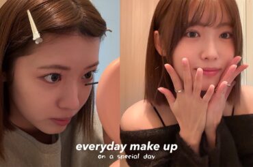 【毎日メイク】莉子のイベントにゲストで登場する日の特別なメイク🤍過去１のリップに出会ってめっちゃ興奮してる！！【スペシャルメイク】